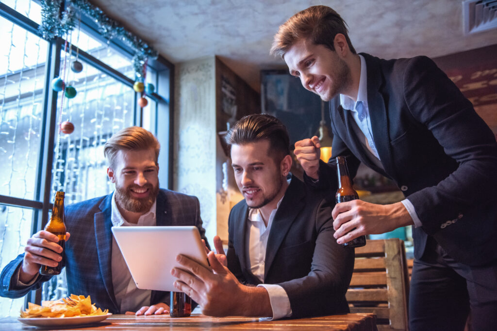 men at the pub